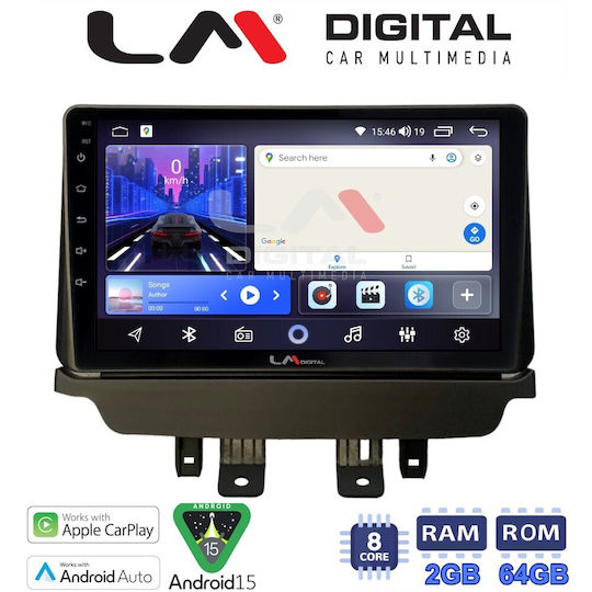 LM Digital Ηχοσύστημα Αυτοκινήτου για Mazda 2 2014 (Bluetooth/USB/WiFi/GPS/Apple-Carplay/Android-Auto)