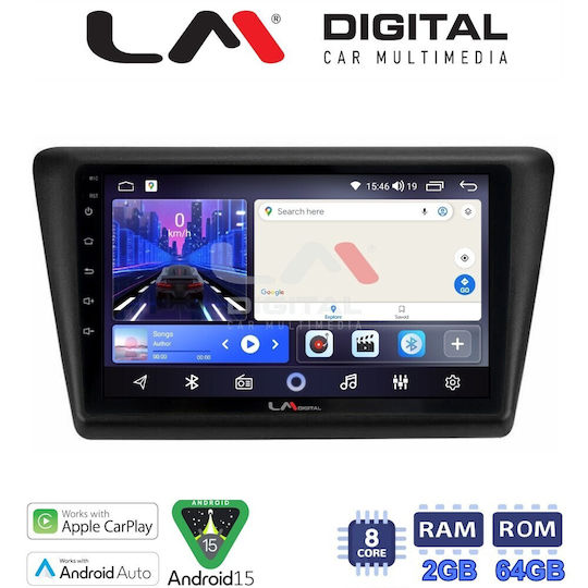 LM Digital Автомобилна Аудио Система За Skoda Rapid 2013-2017 Bluetooth USB WiFi GPS Apple CarPlay Android Auto