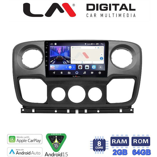 LM Digital Ηχοσύστημα Αυτοκινήτου για Opel Movano Renault Master Nissan NV400 2010 > 2019 (Bluetooth/USB/WiFi/GPS/Apple-Carplay/Android-Auto)