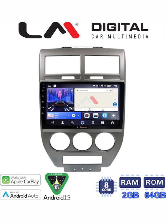 LM Digital Car Audio System for Jeep Compass 2007>2011 Bluetooth USB Wi-Fi GPS Apple CarPlay Android Auto