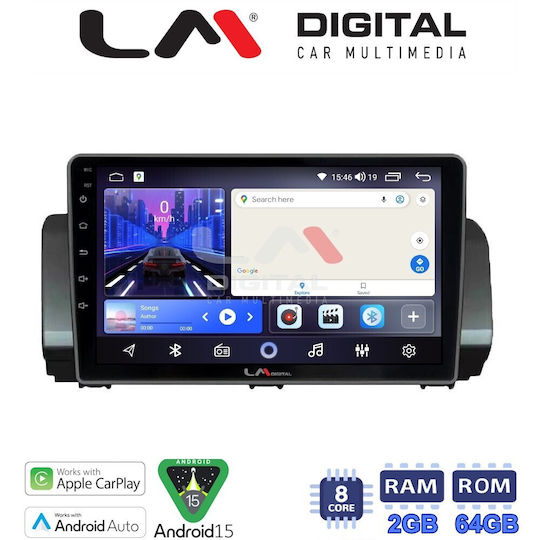 LM Digital Car Audio System for Renault Logan Dacia Logan Duster Sandero 2021 Bluetooth USB Wi-Fi GPS Apple CarPlay Android Auto