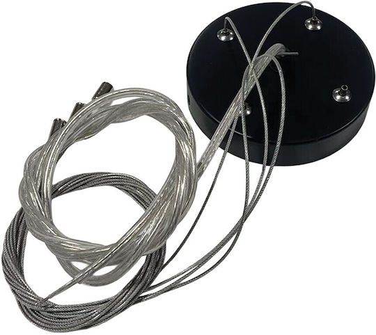 VK Lighting Ceiling Rosette for Lighting Accessories Aluminum Black 64173-108123