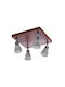 Gallis Gallis Deckenleuchte montieren 30cm Rote mit Lampenbirnensockel G9