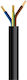 Flexible Cable H05vv-f 3x1.5mm² Black 100m/roll