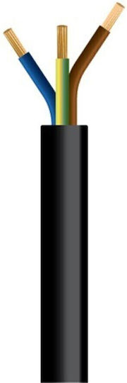 Гъвкав Кабел H05vv-f 3x1.5mm² Черен 100m/roll