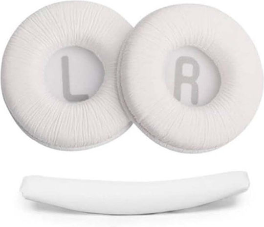 Philips Tah4105 Tah4205 Tah5205 Planetink Perne Urechi + Bandă De Cap Albe 3 Bucăți Accesorii Perne De Schimb – Stânga Dreapta Bandă De Cap – Piele Pu Pl-phtah4105-hwh