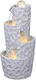 Lianos Fountain with Lighting 31x31x70cm