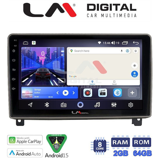 LM Digital Car Audio System for Peugeot 407 2004 2011 Bluetooth USB Wi-Fi GPS Apple CarPlay Android Auto