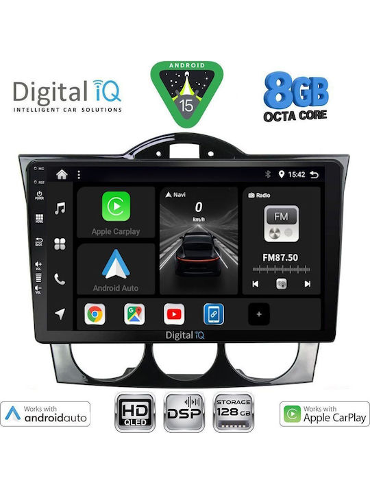 Digital IQ Car Audio System for Mazda RX-8 2001-2008 (Bluetooth/USB/WiFi/GPS/Apple CarPlay/Android Auto) with 9" Touch Screen
