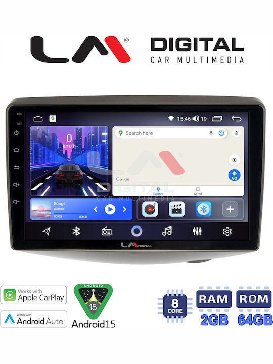 LM Digital Car Audio System for Toyota Yaris Verso 1999 2004 Bluetooth USB Wi-Fi GPS Apple CarPlay Android Auto
