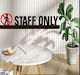 Πινακίδα “staff Only” – 30 × 8 Cm