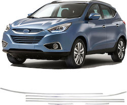 Side Window Moldings Stainless Steel Chrome Hyundai Ix35 Suv 2010-2015