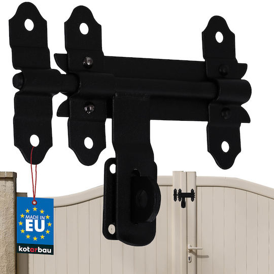 Kotarbau Zăvor Ușă Poartă Garaj Oțel Negru 150 Mm