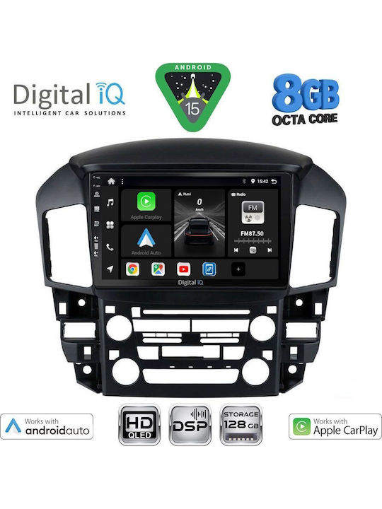 Digital IQ Car Audio System for Lexus RX300 1998-2003 Bluetooth USB Wi-Fi GPS Apple CarPlay with 9" Touch Screen DIGITAL IQ BXF 7344 CPAA