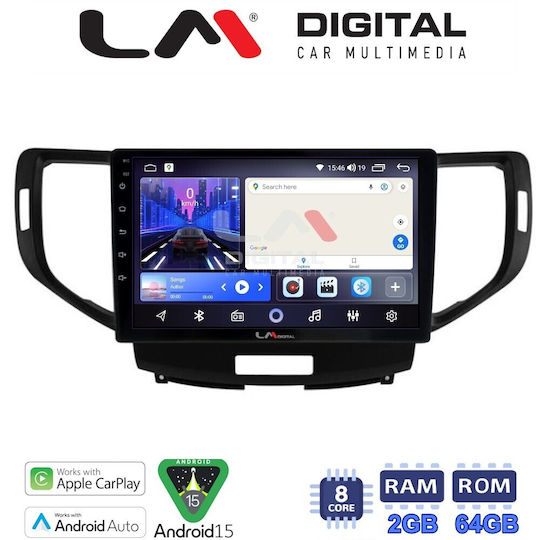 LM Digital Ηχοσύστημα Αυτοκινήτου για Honda Accord 2008 2013 (Bluetooth/USB/WiFi/GPS/Apple-Carplay/Android-Auto)