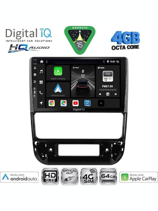Digital IQ Car Audio System for Peugeot 406 1998-2004 Bluetooth USB WiFi GPS Apple CarPlay Android Auto with 9" Touch Screen