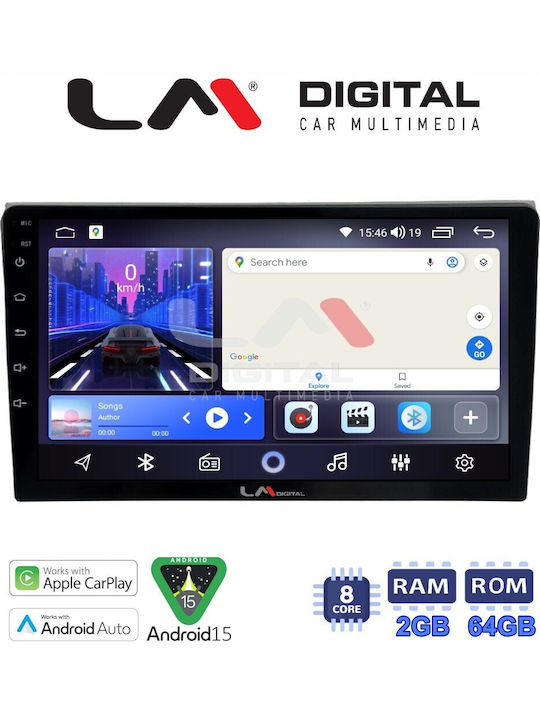 LM Digital Ηχοσύστημα Αυτοκινήτου για Audi A4 2001>2008 (Bluetooth/USB/WiFi/GPS/Apple-Carplay/Android-Auto)