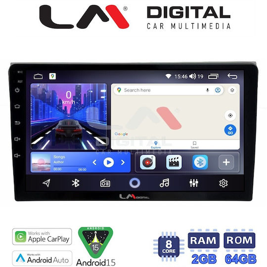LM Digital Ηχοσύστημα Αυτοκινήτου για Audi A4 2001>2008 (Bluetooth/USB/WiFi/GPS/Apple-Carplay/Android-Auto)