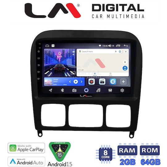 LM Digital Car Audio System for Mercedes-Benz S Class 1998>2005 Bluetooth USB Wi-Fi GPS Apple CarPlay Android Auto