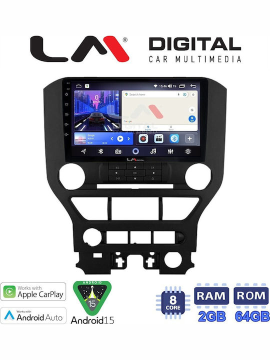 LM Digital Car Audio System for Ford Mustang 2015 Bluetooth USB Wi-Fi GPS Apple CarPlay Android Auto