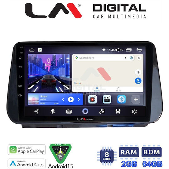 LM Digital Ηχοσύστημα Αυτοκινήτου για Hyundai Santa Fe / iX45 2018 2019 (Bluetooth/USB/WiFi/GPS/Apple-Carplay/Android-Auto)