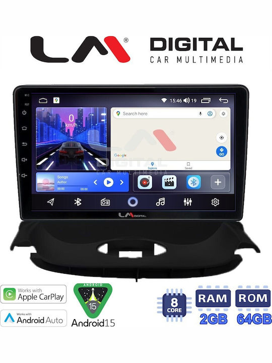 LM Digital Car Audio System for Peugeot 206 2002 2006 Bluetooth USB Wi-Fi GPS Apple CarPlay Android Auto