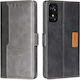 Tel1 Tcl 50 Se Contrast Color Side Buckle Book Case Black Grey