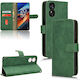 Tel1 Tcl 40 Nxtpaper 4g Tcl 50 Se Skin Feel Magnetic Flip Book Mobile Phone Case Green
