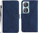 Tel1 Honor X7β 4g X7b 5g Honor 90 Stitching Embossed Θήκη Βιβλίο Blue