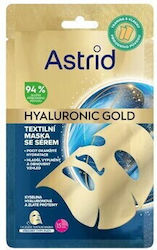 Mască Facială Cu Aur Hialuronic Netezire Volum Restaurare Sheet Mask