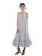 Summer Midi Dress Light Blue