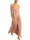 Summer Satin Pink Dress