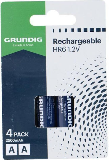 Grundig Презареждащи се Батерии AA 2500mAh 1.2V 4 броя