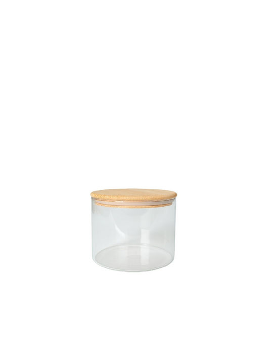 Espiel General Use Vase with Lid Wooden Transparent 350ml