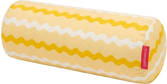 Flamingueo Inflatable Camping Pillow Yellow 36x16cm