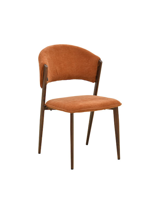 Dolez Dining Room Metal Chair Terracotta 49x58.5x82cm