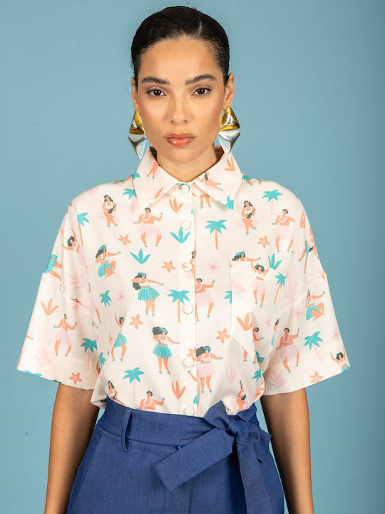 Long Sleeve Women's Shirt Ecrou