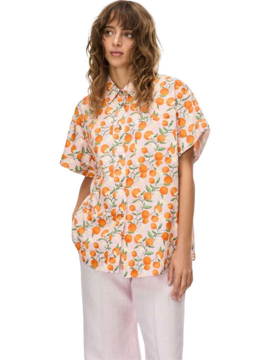 Long Sleeve Women's Shirt Orange