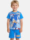 Kids Set with Shorts Summer 2 Pieces Light Blue Sonic