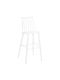 Bar Stool with Backrest from Polypropylene Vanessa White