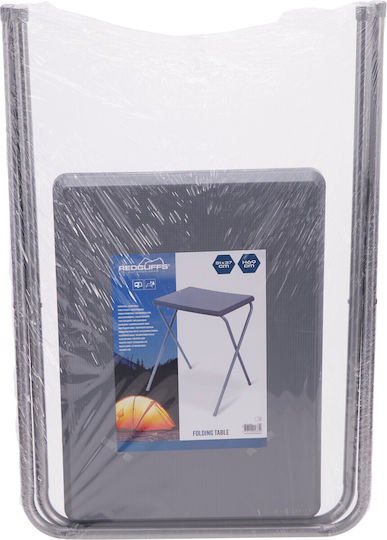 Redcliffs Τραπέζι Μεταλλικό για Camping Πτυσσόμενο 51x37x69cm Γκρι