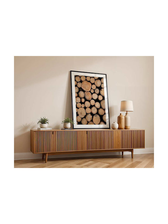 Poster Logs Pst25112 40cm X 50cm Κορνίζα Φυσικό...