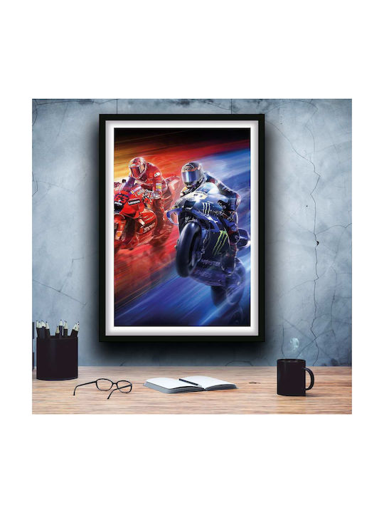 Poster Motogp Francesco Bagnaia Vs Fabio Quarta...