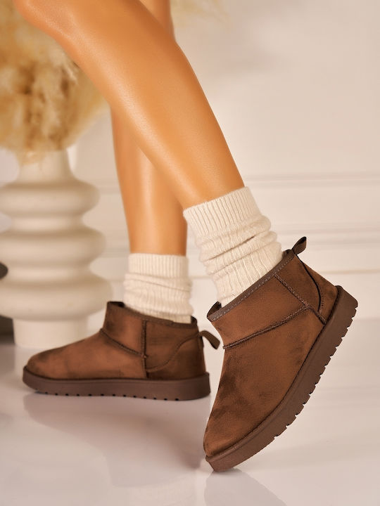 Yolera Suede Stiefeletten Damen Braune