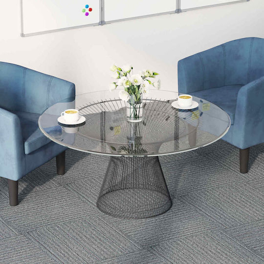 vidaXL Set Plastikböden mit 4 Fliesen M50xP50cm Grau