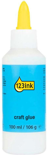 123inkt Υγρή Κόλλα για Χειροτεχνίες 100ml Διάφανη