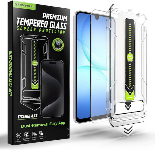 Techsuit Compatible Fingerprint Unlock Titanglass Crystalhd Samsung Galaxy A16 4g A16 5g A17 4g A17 5g Transparent