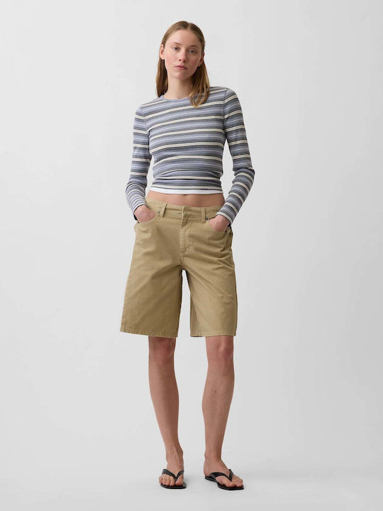 GAP Γυναικείο Σορτς Iconic Khaki