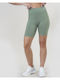 Women's High Waist Activewear Shorts Dk-green