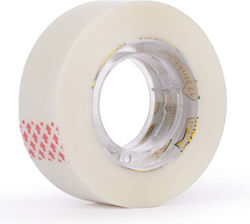 Ταινία Γενικής Χρήσης 123inkt Διάφανη Λευκή 19mm X 33m